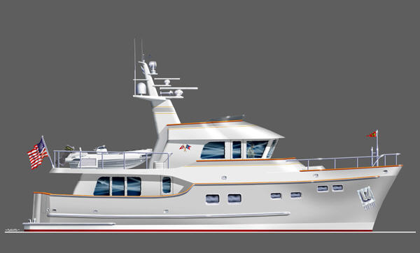 Seaton Yachts - 60' Expedition Trawler Yacht Design by Stephen R. Seaton